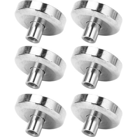 20 Neodym-Magnete D25, 14 kg starke Kraft, runder Sockel mit Magnettopf, für Werkstatt, Zuhause und Büro, 20er-Packung (1/5)