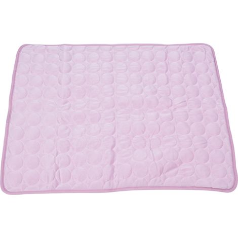 Tapis rafraîchissant pour animaux de compagnie, respirant et doux, pour l'été, pour chien et chat, pour niche, canapé, lit ou sol, rose, taille XL (1/5)