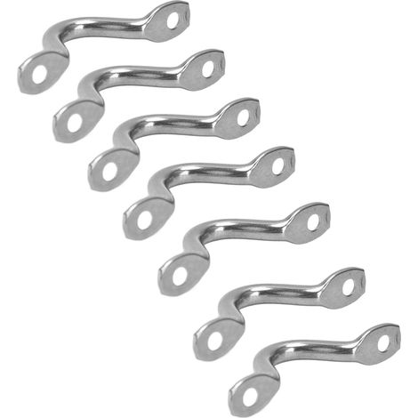 10 pièces pontets marins acier inox 316 fixations pont bateau boucles ponté pour cordage 1/16-3/8 pouce (1/5)