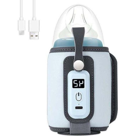 Bardusch-Chauffe-biberon portable USB pour biberons - Température réglable avec précision - Bleu
