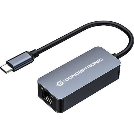 conceptronic ABBY12GC adaptador ethernet gris USB tipo C (1/4)
