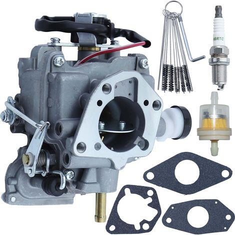 Kit de carburateur pour moteur 4 temps Kohler CH20 CH22 CH25 CH26, carburetor ADEFOL avec joints, filtre à carburant, bougie et accessoires de brosse, pièces de rechange (1/5)