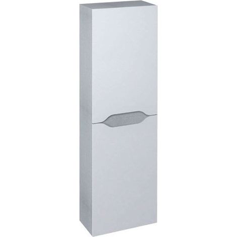 WAVE Meuble de rangement haut 40x140x20cm, blanc/chêne argenté (1/5)
