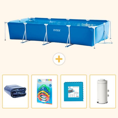 Intex Piscine Tubulaire Rectangulaire - 450x220x84 cm - 5-pièces S55 (1/5)