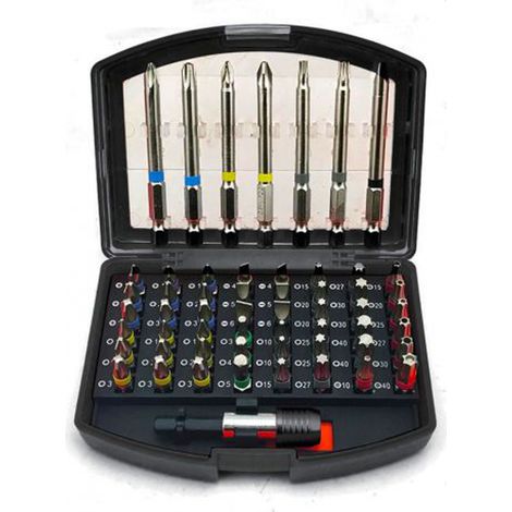 SET INSERTI PUNTE GIRAVITE CIACCIAVITI  PER TRAPANO AVVITATORE 56 PZ KRAFT