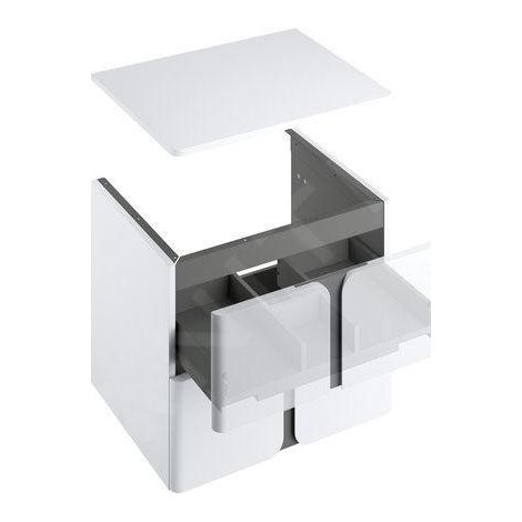Ravak Balance - Plaque d'évier 600x465x16 mm, blanc brillant X000001370 (1/4)