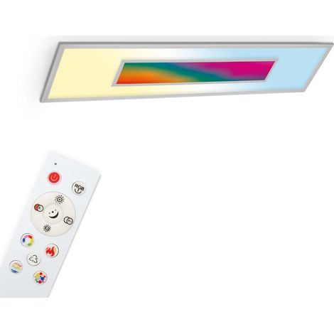 TELEFUNKEN RVB CCT Panneau LED 119,5 cm 38W 3600lm argent