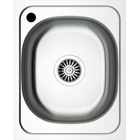 Fregadero encastrable de acero inoxidable de un seno 40x50 cm - N205AS (1/5)