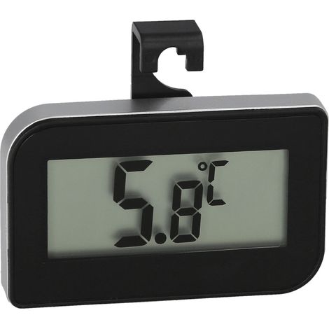 Wasserdichtes IP65-Kühl- oder Gefrierschrankthermometer, 7 x 4 x 1,5 cm, schwarz (inkl. LR1130-Batterie) (1/5)