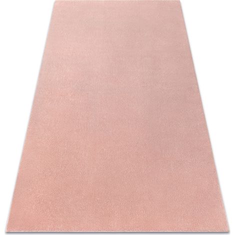 Modern washing carpet LINDO pink, anti-slip, shaggy pink 60x100 cm