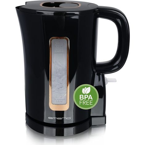 Emerio WK-125130 - Bollitore elettrico, 1,7 litri, 2200 Watt, senza BPA, elemento riscaldante in acciaio inox, indicatore del livello dell'acqua, spegnimento automatico, protezione contro il secco, (1/4)
