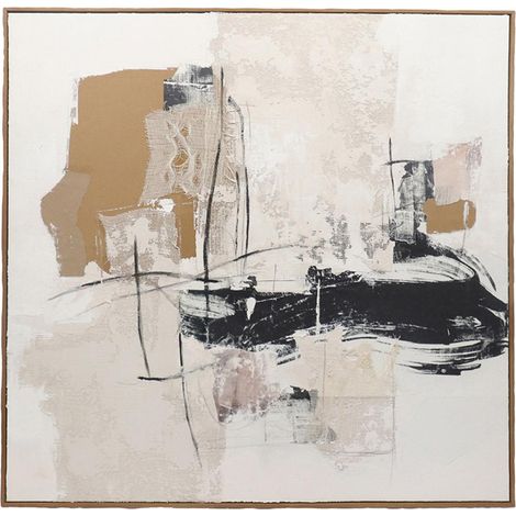 ANDREA HOUSE AX76080 Cuadro Abstracto Nosara 100X100Cm - ref: AX76080