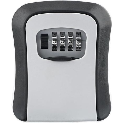 Boite a Clefs,Boite a Clefs Securisee Exterieur,Boîte à Clés avec Code Extérieur 4 Chiffres,Réinitialisable Coffre Fort a Clef pour Les Véhicules des Industries du Bureau à Domicile (1/5)