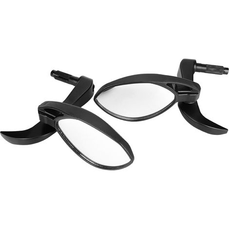 Rétroviseurs moto universels 360°, miroir rond avec poignées, rotation complète pour guidon. (1/5)