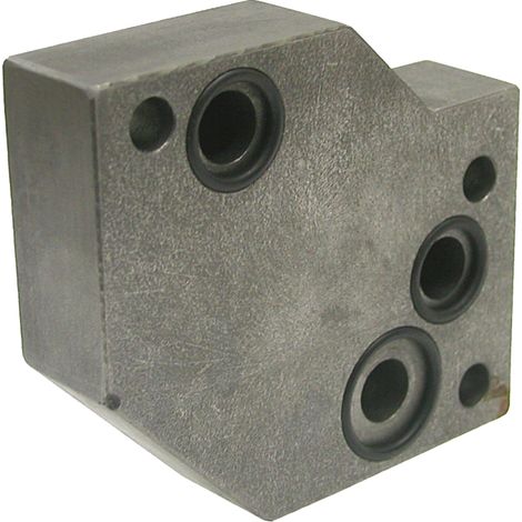 Plaque de raccordement hydraulique 100x118x25 mm pour DEUTZ
