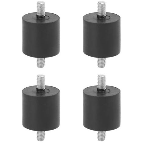Silent Bloc M6, 4pcs Plot Anti Vibration Silenbloc Caoutchouc, Double Extrémités Vis Absorbeur Anti Vibration pour Bateau Voiture Amortisseur Silencieux