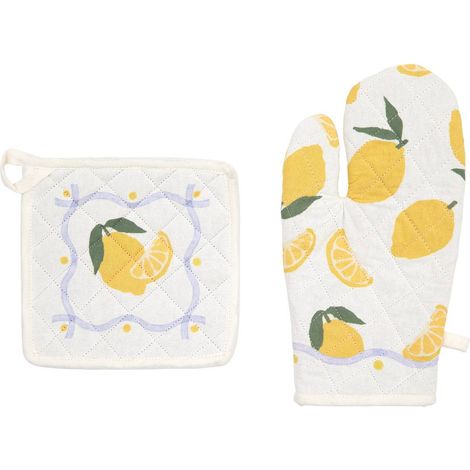 Gant et manique Fruity imprimé citron - Atmosphera créateur d'intérieur (1/5)