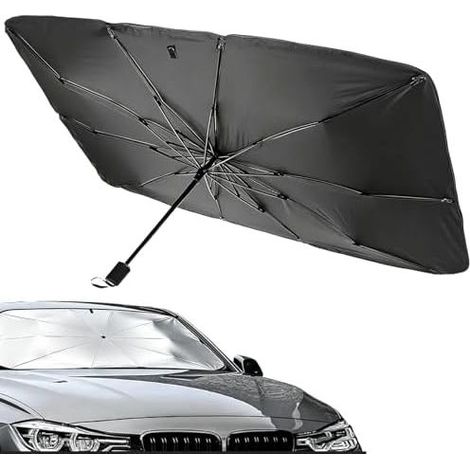 Pare Soleil Voiture Pare Brise Avant, Parapluie Pare Soleil Voiture Pliable, Pare-Soleils Auto Anti-UV Thermique, pour la Plupart des Modèles (1/5)
