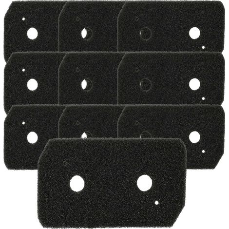 vhbw 10x Schaumfilter kompatibel mit Bosch SelfCleaning Condenser WTYH7740CH/02, WTYH7701/02, WTYH7780/01, WTY877W0AU/03 Wäschetrockner