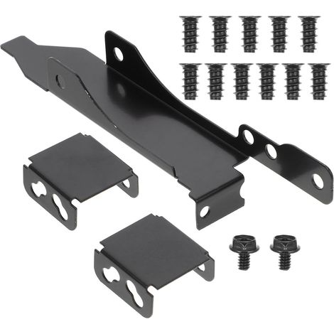 Support de Radiateur en Fer pour Ordinateur Double Ventilateur Noir Support de Port Pci Support de Carte Vidéo Ordinateur pour Vis de Fixation Incluses Camping (1/5)