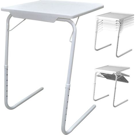 Table pliante / Bureau d'ordinateur - Hauteur et inclinaison réglables (1/3)