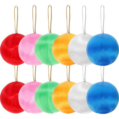 Healeved Lot de 30 boules neige colorées pour décorer Noël et les mariages . Décorations légères sap (1/5)