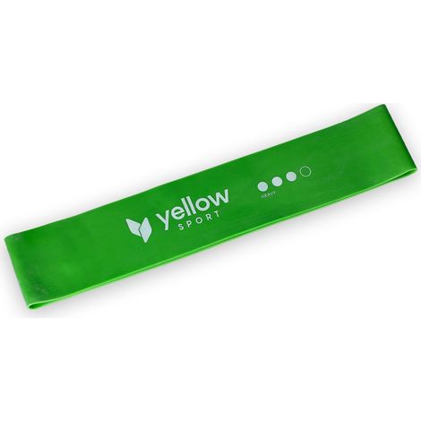 Banda de ejercicio yellowLOOP Band - verde, resistencia 10-15 kg (1/3)