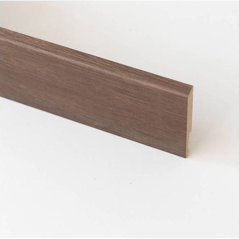 5 x BATTISCOPA 80X14 MM MDF 240 CM NOCE SCURO