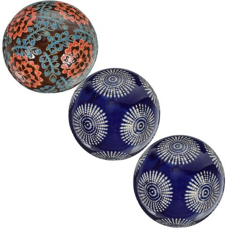 Boules flottantes en céramique, décoration de piscine, lot de 3 (1/5)