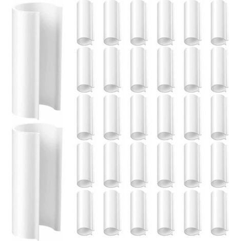 Gewächshausclips aus Kunststoff – 32 Stück, 19 mm Durchmesser, für PVC-Rohre, Gartenplanen, Vogelhäuser und Schwimmbecken