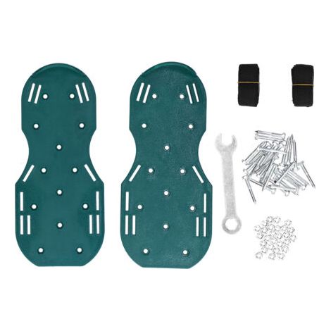 Hyuduo Chaussures d'aérateur de Sol en Vrac, Sandales d'aérateur de Pelouse, Chaussures à Pointes Cloutées en Fer en Copolypropylène pour Jardin de Patio d'herbe, Aérateurs Manuels