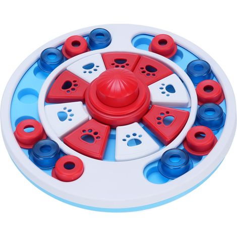 Jouet puzzle pour chien avec distributeur de croquettes à distribution lente - Stimule l'intelligence de votre animal - Jeu d'entraînement interactif et amusant avec des friandises - Jouet d'enrichiss (1/5)