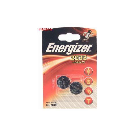 Energizer – Piles plates CR2032 – Lot de 2 pièces – Tension 3V – Performance optimale pour appareils photo et lampes torches