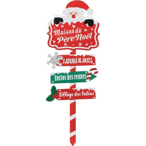 CARTEL DE MADERA PN ROJO H110 - Feeric lights & christmas
