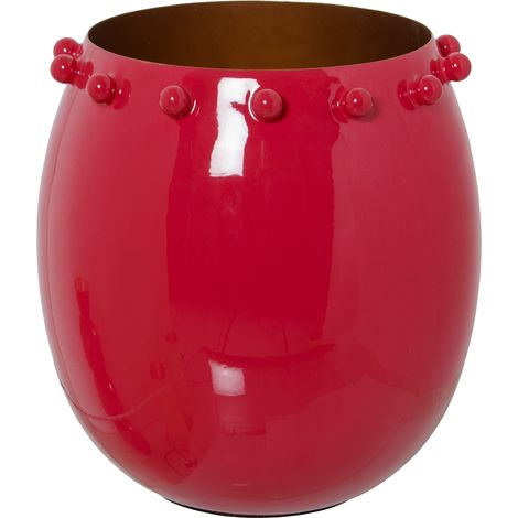 Red Emaille Metall Kerzenhalter  ° 20x22cmpour alle Stile, um zu Hause eine Note zu verleihen (1/5)