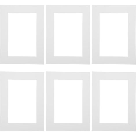 30 cadres photo blancs prédécoupés, passe-partout et accessoires pour cadres photo. (1/3)