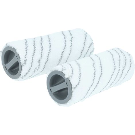 vhbw 2x Mikrofaser Bürstenwalzenset kompatibel mit Kärcher FC 8 Smart Signature Line Hartbodenreiniger - Doppelpack