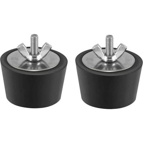 2 Pièces Bouchon Piscine Diamètre 38mm Bouchons d'hiver en Caoutchouc avec Boulons Acier Inoxydable Antigel Produit Hivernage Piscine par Le Gel Aux Canalisations de Drainage de Piscine (1/5)