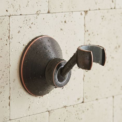Support de douche rétro noir en métal PaulGurkes