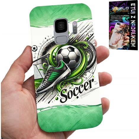 Coque pour Samsung Galaxy S9 - motif football, étui ballon de football + film protecteur (1/5)