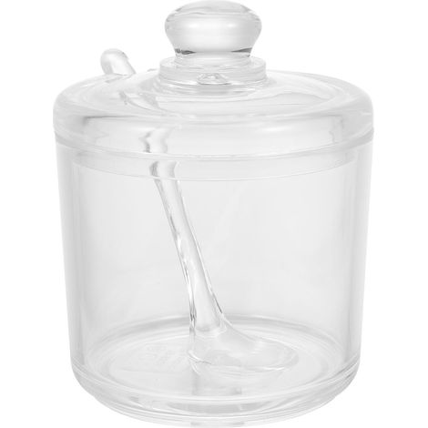 Pot à épices, pot à sucre, pot de rangement pour sels de bain, bol transparent en acrylique, une pièce (1/5)