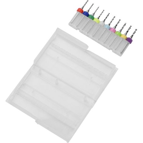 10-teiliges Set aus 1,1–2,0 mm Wolframkarbid-Mikrobohrern für Leiterplatten (1/5)