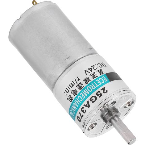 Moteur à engrenages CC Micro basse vitesse CW CCW Support à aimant permanent Contrôle sport 24V XD25GA370 (5 tr/min) (1/5)