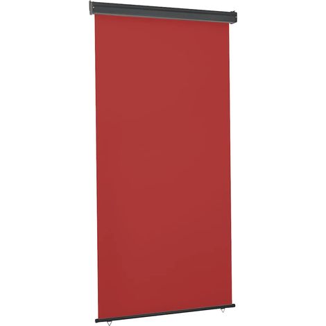 Balkon-Seitenmarkise 125x250 cm Rot