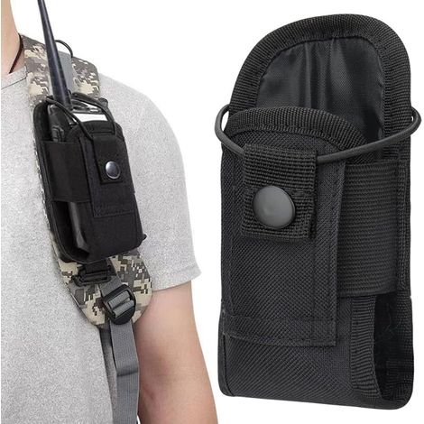 Tactical Intercom Pouch, Tactical Radio Holder for Walkie, Intercom Storage Bag, Walkie Talkie Pouch, Walkie Talkie Holder, for Walkie Talkie (1/5)
