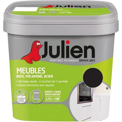 Vernice Satinata per Mobili 0,75l Nero - Julien