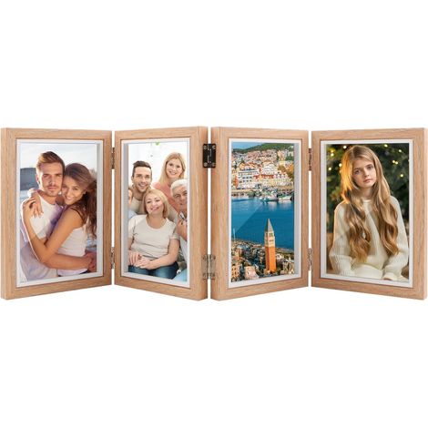 Cadre Photo 4 Photos 10x15 cm Plusieurs Photos pour Poser Sur Une Table (1/5)