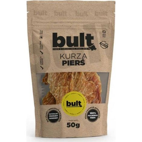 Snack masticabile naturale per cani a base di petto di pollo essiccato, 50 g.