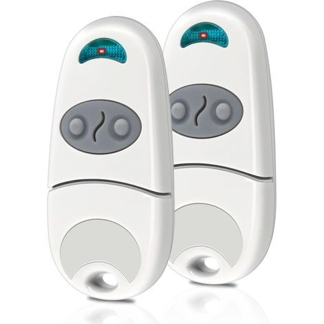 Telecomando universale a 433,92 MHz per porte da garage, compatibile con sistemi EV, EE e NA (2 canali). (1/5)