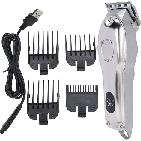 Tondeuse à cheveux électrique rechargeable USB pour salon et maison, coupe-cheveux professionnel, machine de coiffure à fil (1/5)